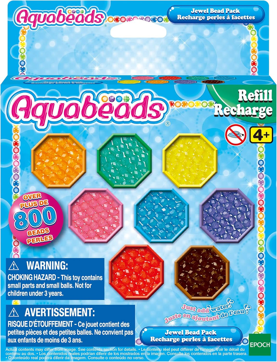 Aquabeads 31913 Mega Nachfüllperlen Set im Koffer, Multi Color & 31520 Glitzerperlen - Nachfüllset N