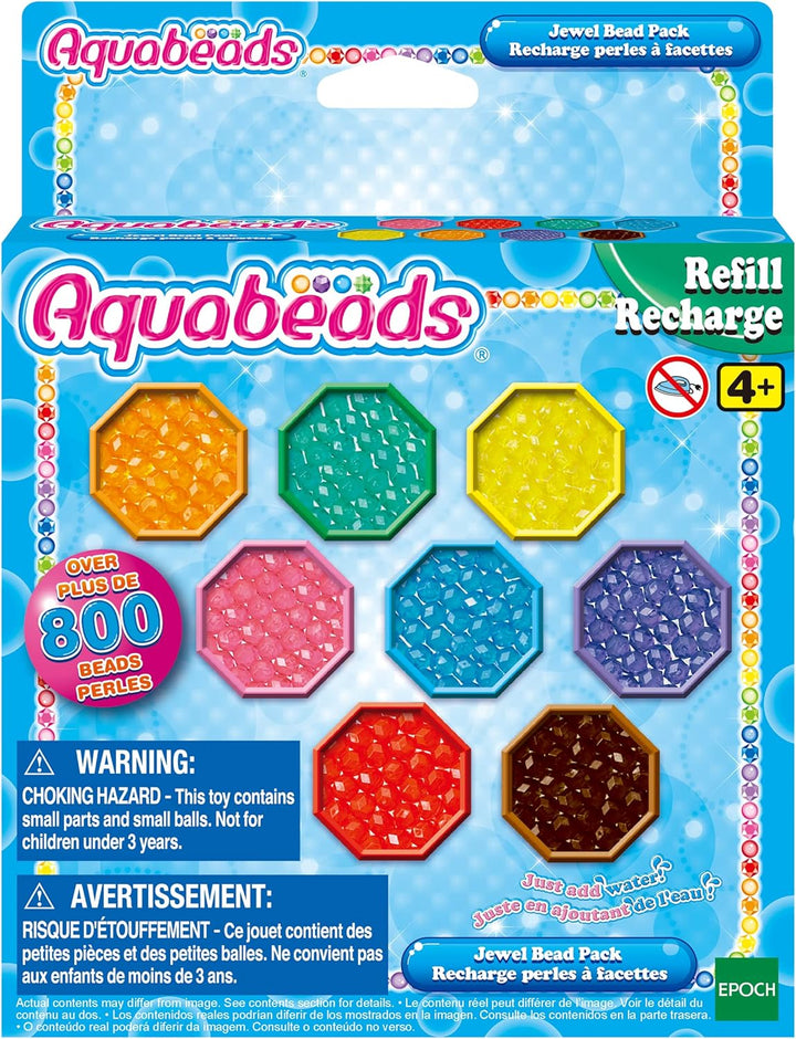 Aquabeads 31913 Mega Nachfüllperlen Set im Koffer, Multi Color & 31520 Glitzerperlen - Nachfüllset N