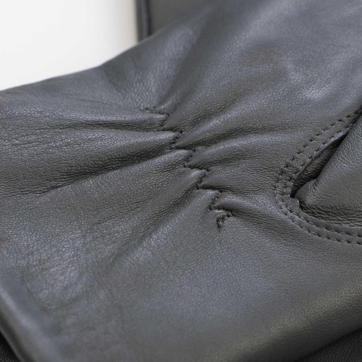 Exklusive Lederhandschuhe aus Lammnappa gefüttert mit Merino Lammfell, Touchscreen, langer Schnitt b