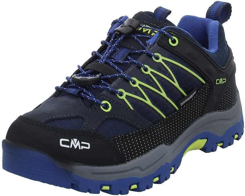 CMP Unisex Kinder Kids Rigel Low Shoe Wp Trekking-& Wanderhalbschuhe 36 EU B Blue Electric, 36 EU B