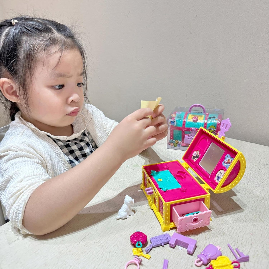 Schmuckschatulle für Mädchen, Schatzkiste für Kinder | Schmuck-Organizer - Schatz Schmuckschatulle S