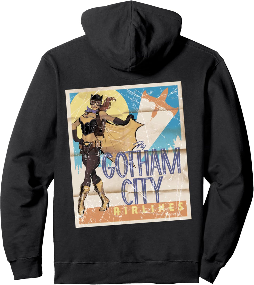 DC Bombshells Batgirl Gotham Airlines Pullover Hoodie