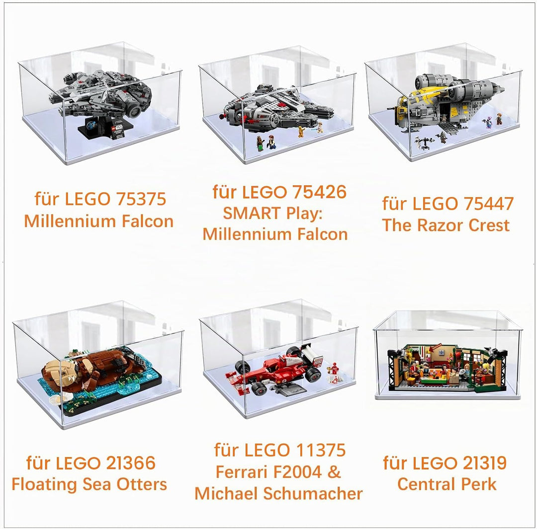 Acryl Vitrine Klar für Lego Actionfiguren Funko Pop Modell Skulptur Transparenter Plexiglas Display