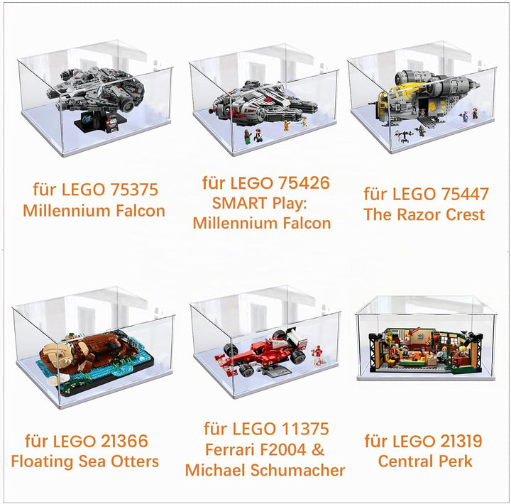 Acryl Vitrine Klar für Lego Actionfiguren Funko Pop Modell Skulptur Transparenter Plexiglas Display