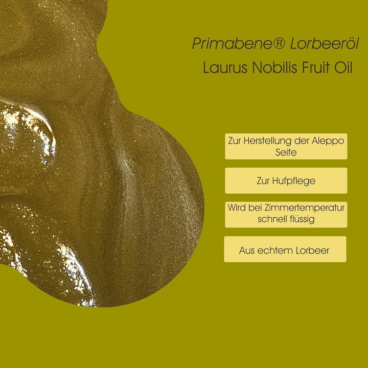 Lorbeeröl Bio - dunkelgrünes fettes Öl (Laurus Nobilis (Laurel) fruit Oil) aus dem echten Lorbeer -