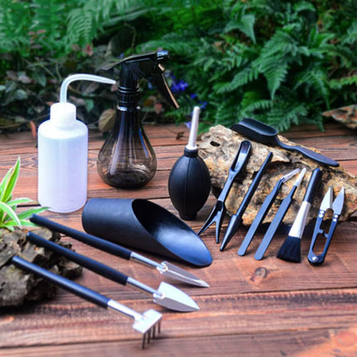 Secwell 25 Stück Mini Pflanzen Werkzeug Set Sukkulenten Pflanze Gartenwerkzeug Mit Wasserdicht Garte
