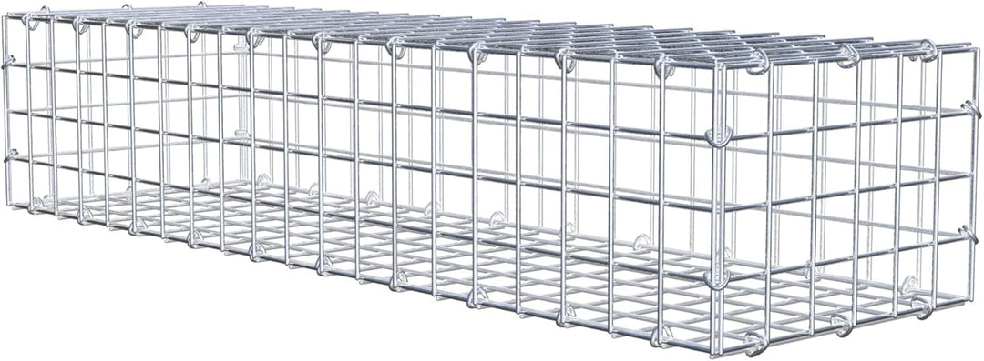 GABIONA Steinkorb-Gabione eckig, Maschenweite 5 x 5 cm, Tiefe 30 cm, Gabione 100 x 20 x 30 cm (L x H