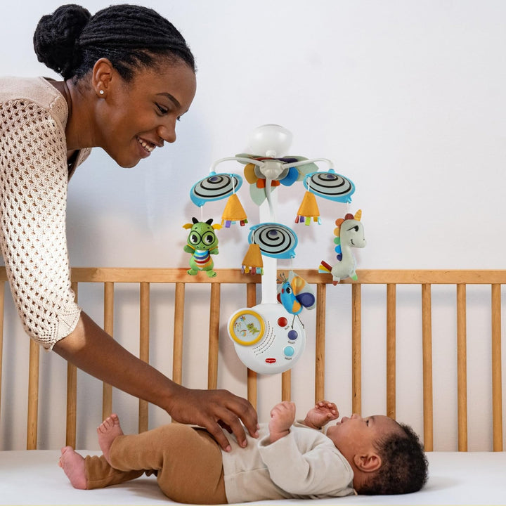 Tiny Love Classic Mobile, 2-in-1 Musik Mobile Baby Elektrisch, 0+ Monate, in ein Mobile Babybett für