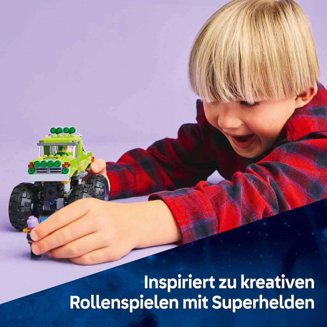 LEGO ǀ Marvel Hulk-Truck vs. Thanos - Kreatives Superhelden Spielzeug - Avengers Fahrzeug und Minifi