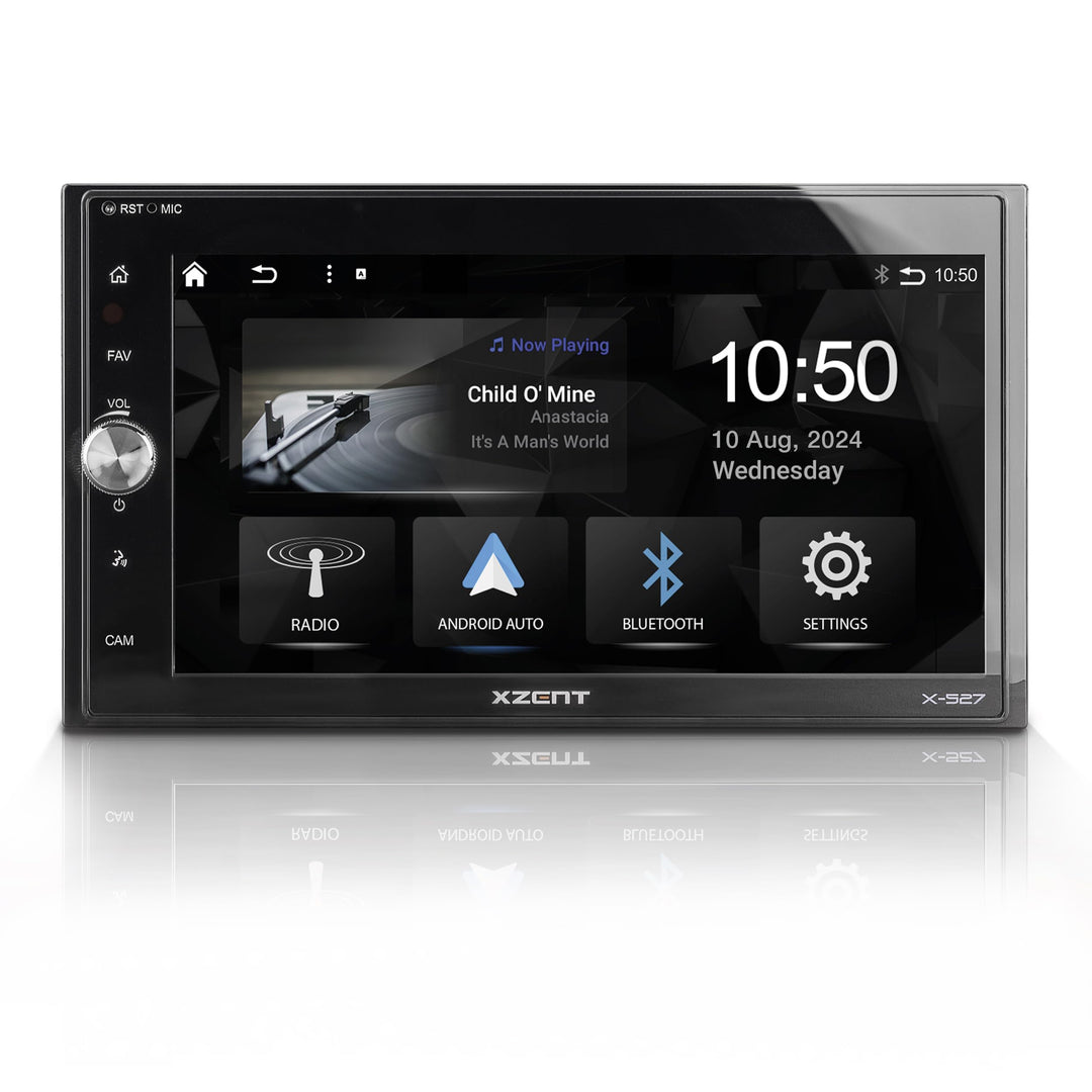 XZENT X-527 – 2-Din Autoradio, Multimediasystem mit 6,75“/17,1 cm Touchscreen, Mediencenter mit DAB+