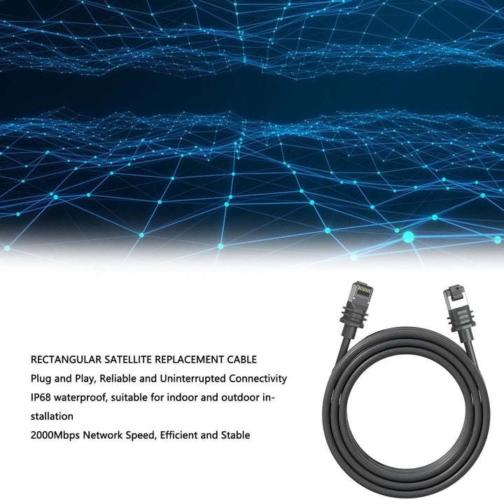 Fockety Gen 3 Kabel, 6 Fuss 2 M Langes Kabel für Rechteckiges Gen3 Satellitengerät, Kurzes Ersatzkab