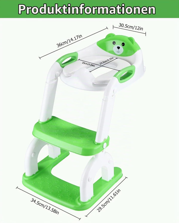 2-in-1 Toilettensitz Kinder mit Treppe, Upgraded WC Aufsatz für Kinder für Jungen und Mädchen, Toile