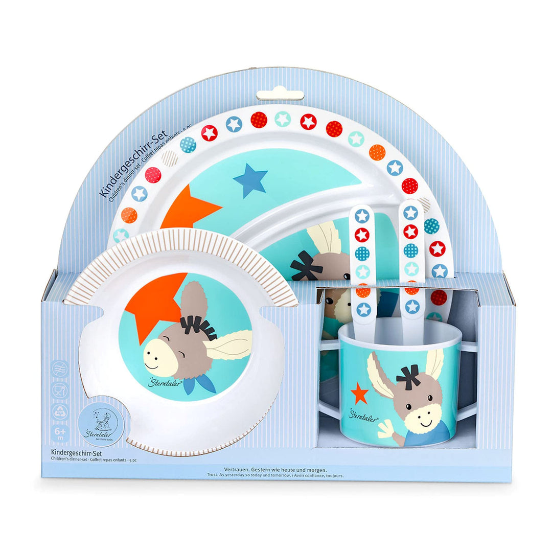 Sterntaler Geschirr-Set Emmi, Teller, Schale, Tasse, Löffel, Gabel, Alter: Für Babys ab 6 Monaten, H