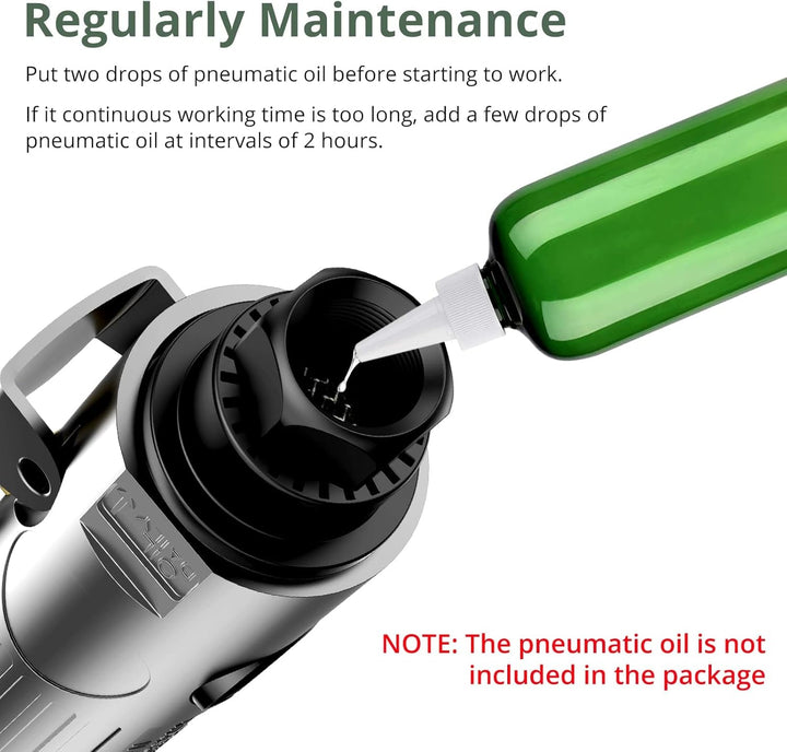 EYPINS Druckluftschleifer Set, Druckluft Winkelschleifer Stabschleifer Gesenkschleifer 90° Winkel Sc