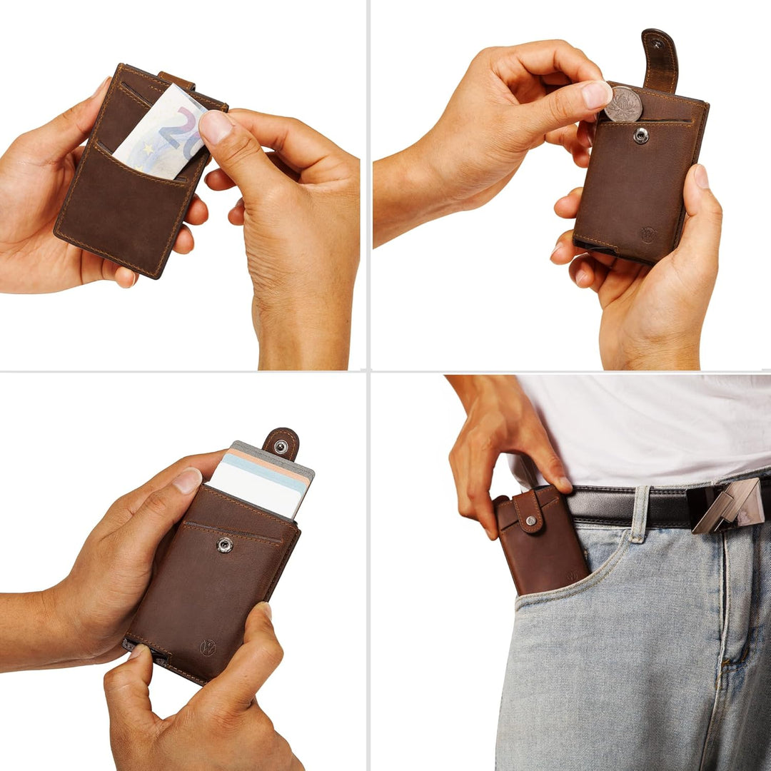 Will Fire® Essential | Slim Wallet | Kartenetui für bis zu 10 Karten | Kreditkartenetui | Cardholder