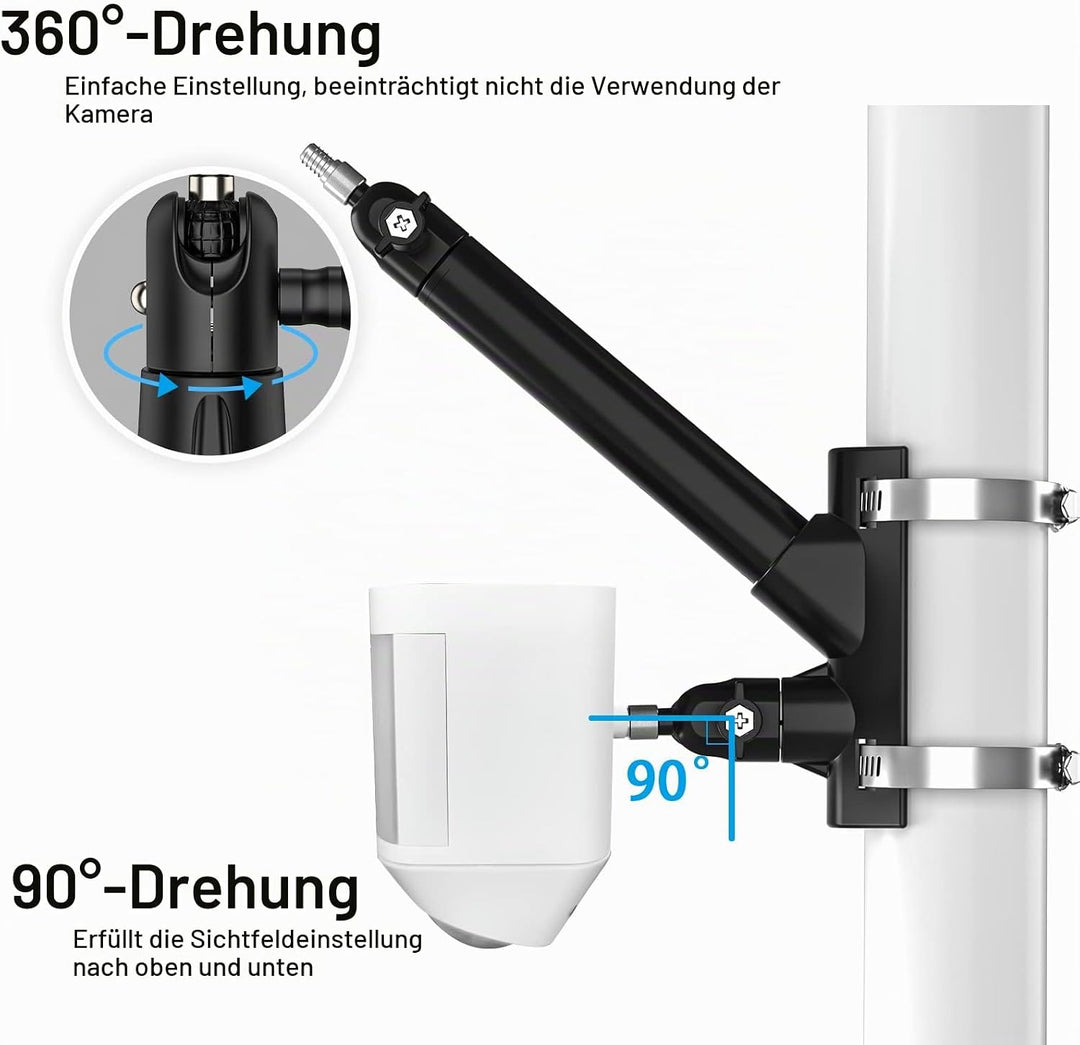 2-in-1 Universal Wasserleitung Stahlrohr Festbügel für Spotlight Kamera Plus, Spotlight Kamera Pro,