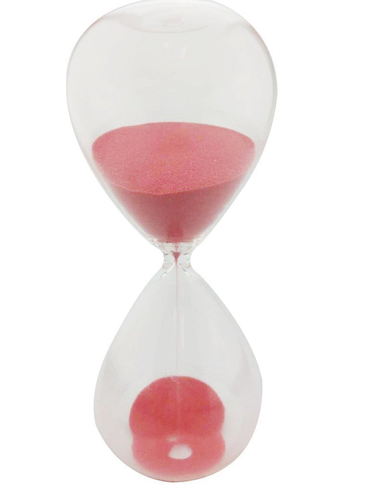 Sanduhr, farbig, Glas, ideal als Weihnachtsgeschenk oder zum Geburtstag 15 Minutes rot, 15 Minutes R