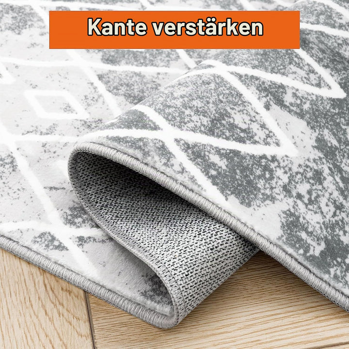Carvapet Läufer Teppich 90x150cm rutschfest Lang Küchenteppich Waschbar Teppichläufer Weiche Mikrofa