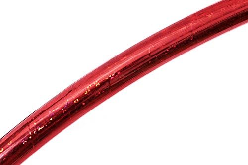 hoopomania Zirkus Hula Hoop, Glitter Farben, Ø70/75/80/85/90cm Rot Ø85cm, Rot Ø85cm