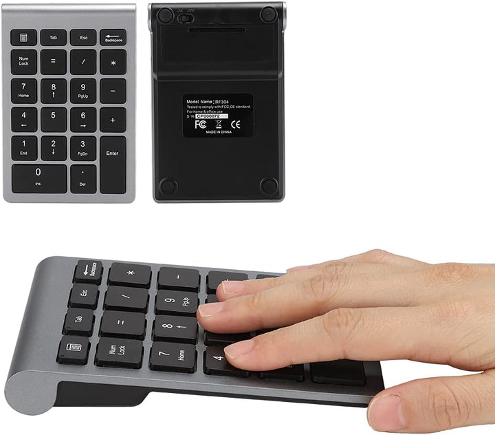 Fdit Drahtlose numerische Tastatur, 2,4G tragbare numerische Tastatur mit USB -Empfänger, Tastatur m