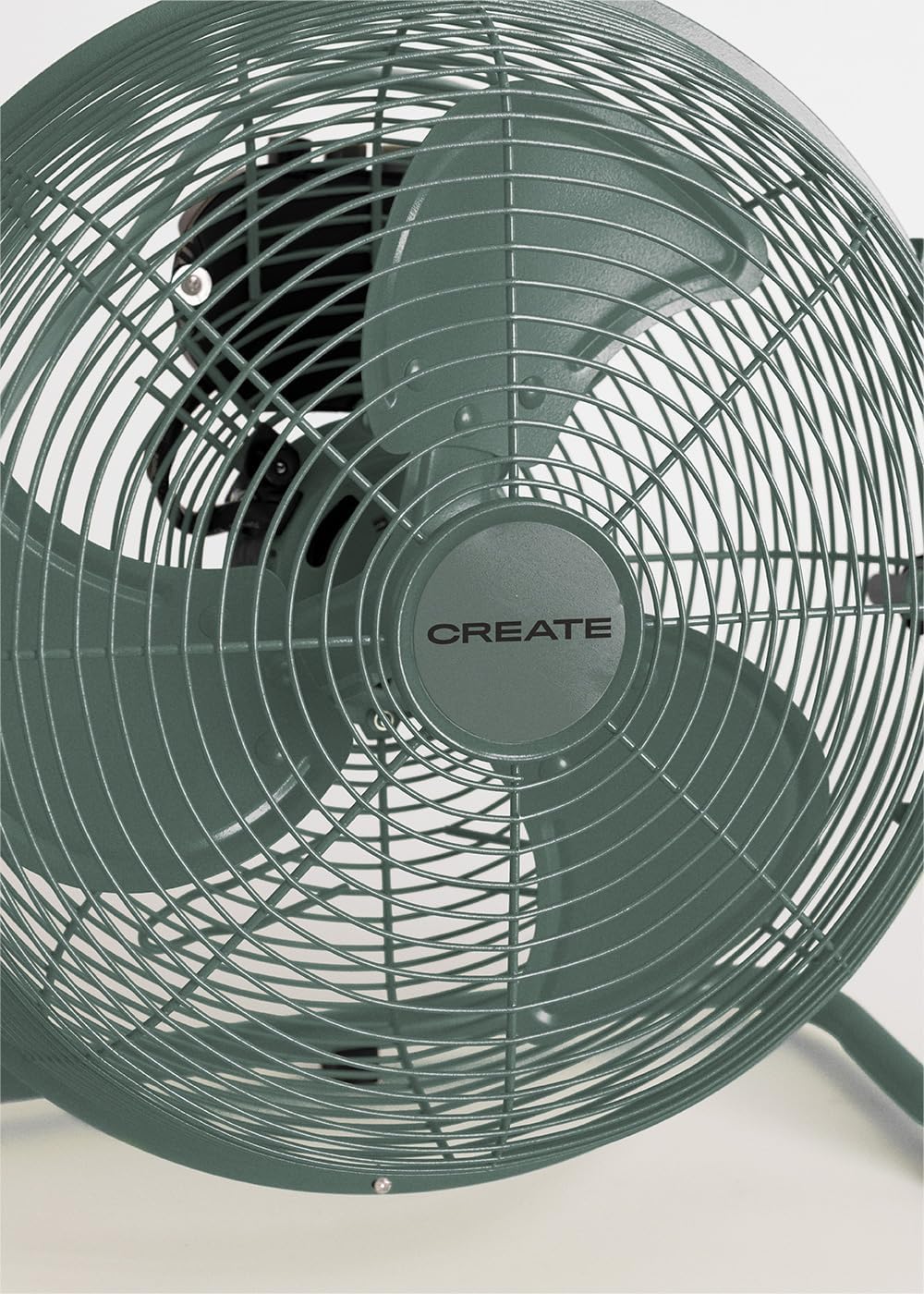 CREATE / AIR FLOOR RETRO/Industrieller Bodenventilator/Grün-Sage Ventilator, 12 Zoll, starker Luftst