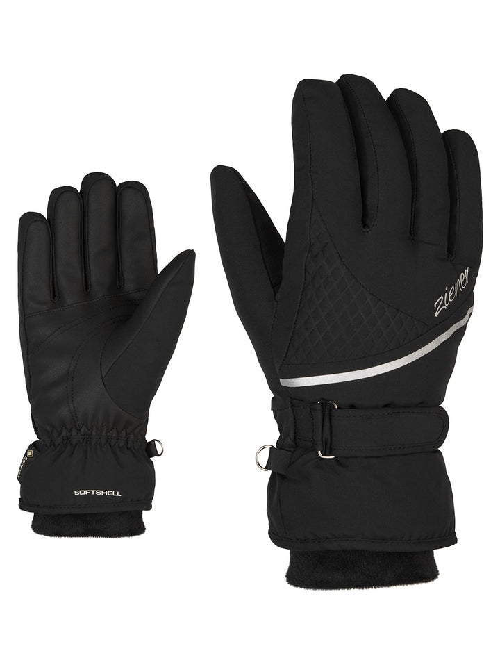Ziener Damen Kiana Ski-Handschuhe/Wintersport | wasserdicht, atmungsaktiv, warm, Gore-Tex, , 6 Schwa