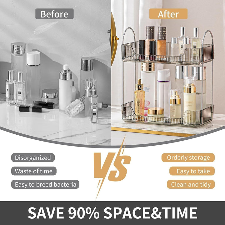 Make up Organizer, Kosmetik Organizer, Beauty Organizer, Hautpflege Organizer für Badezimmer (2 Schi