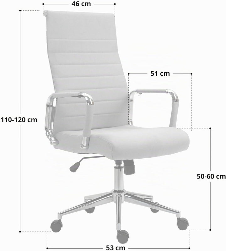 SVITA Office Comfort Bürostuhl Kunstleder Höhenverstellbar Wippbar Schreibtischstuhl Ergonomisch Dre
