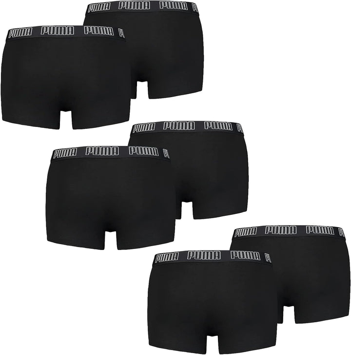 PUMA Herren Basic-Trunk 100000884 6er Pack, Black, M
