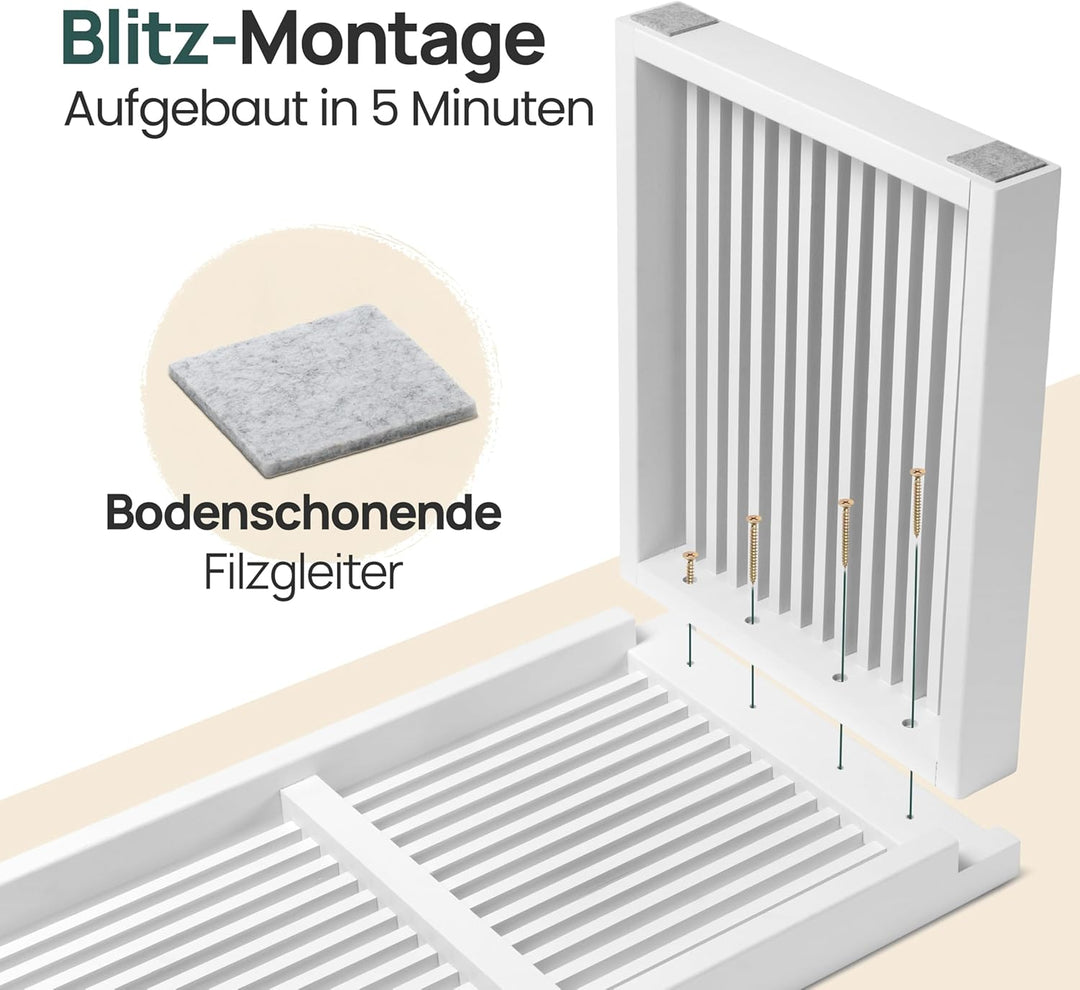 Bambus Sitzbank Flur - Sitzbank Esszimmer - Holzbank Flur - Esszimmerbank | BAM BOO BOX Garderobenba