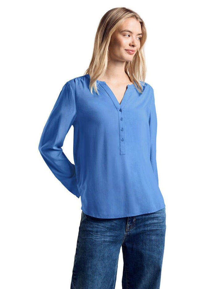 Street One Damen Style Bamika Bluse 34 Marina Blue, 34 Marina Blue