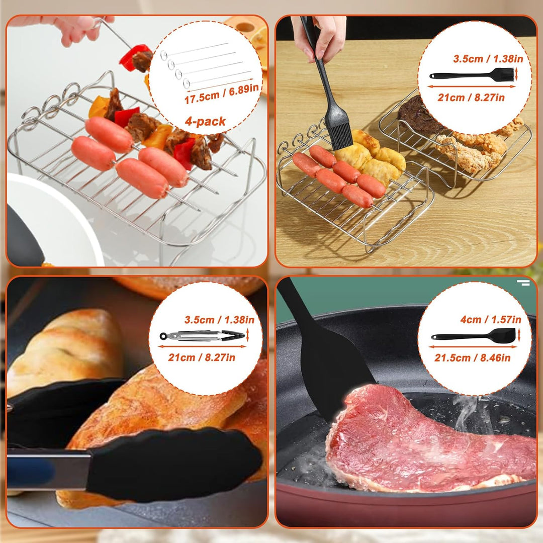 Heissluftfritteuse Zubehör 10.4L, Foodi Flexdrawer AF500EU Dual Zone Airfryer Zubehör, Auflaufform A