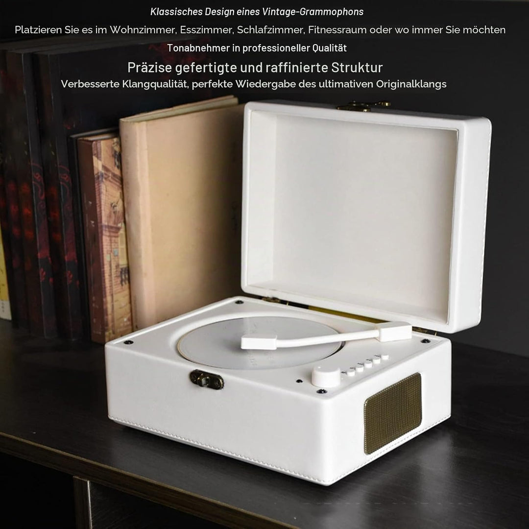 Tragbarer CD-Player mit Bluetooth, 3600 MAh Wiederaufladbarer Klassischer Musik-Player mit Zwei Laut