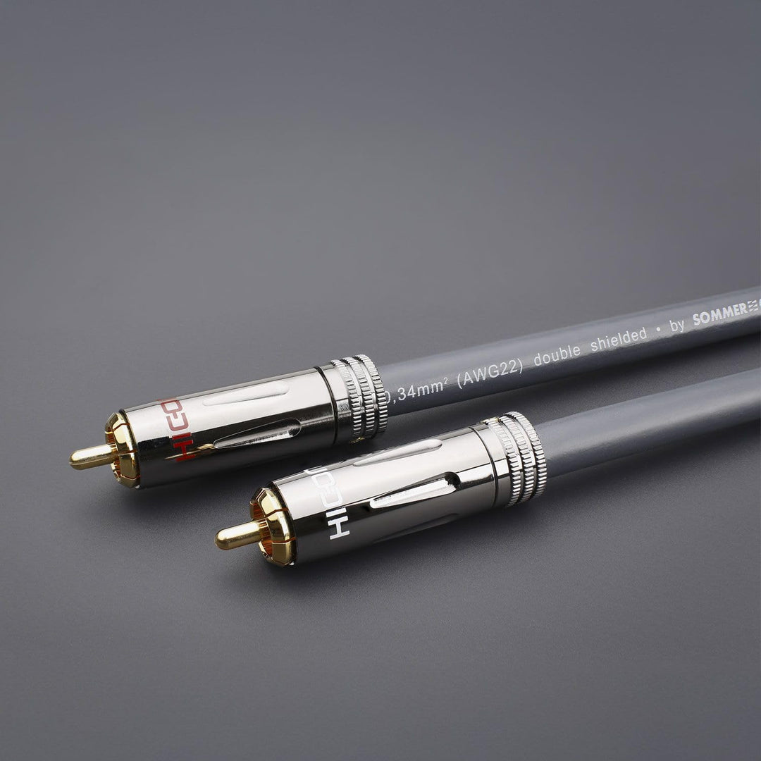 HICON 50cm Stereo NF- Phonokabel SC- Stratos by SOMMER CABLE Referenz- Cinchkabel 0,34 mm² 0,5m - ST
