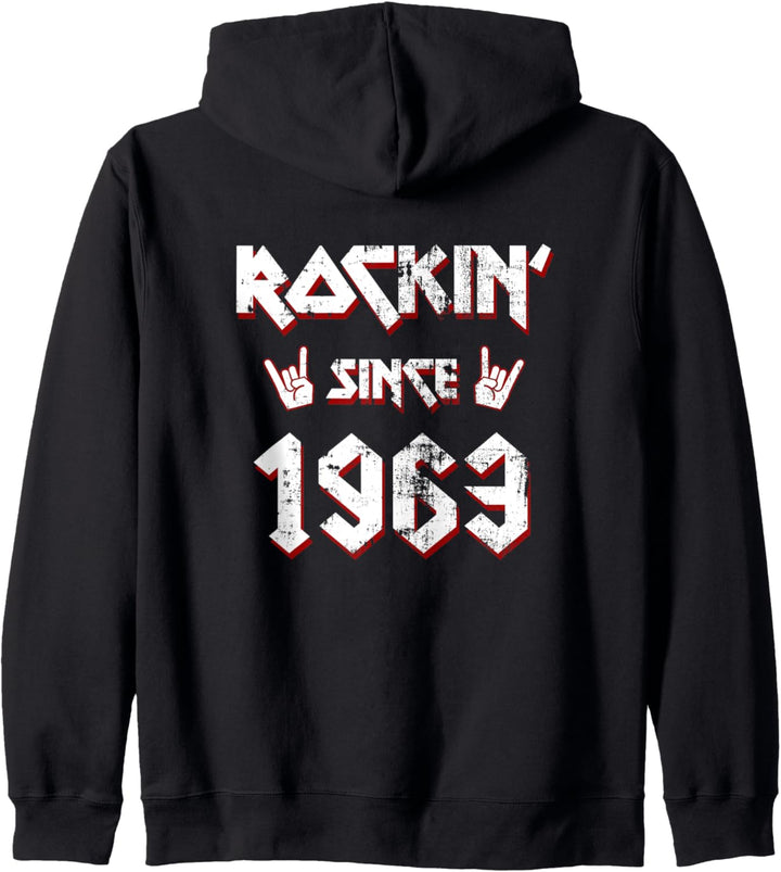 Rockin Since 1963 59 Jahre Alt 59 Geburtstag Geboren 1963 Kapuzenjacke