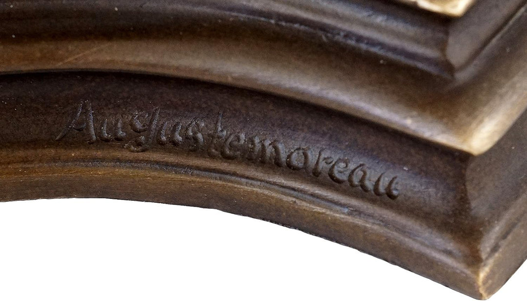 Kunst & Ambiente - Wassermann mit Bronzeschale - Jugendstil Tafelaufsatz in Bronze - Skulpturen kauf