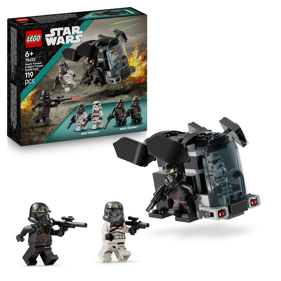 LEGO Star Wars 75412 Todestruppler & Nachttruppler Battle Pack - Bauspielzeug mit Dropship und 4 Min