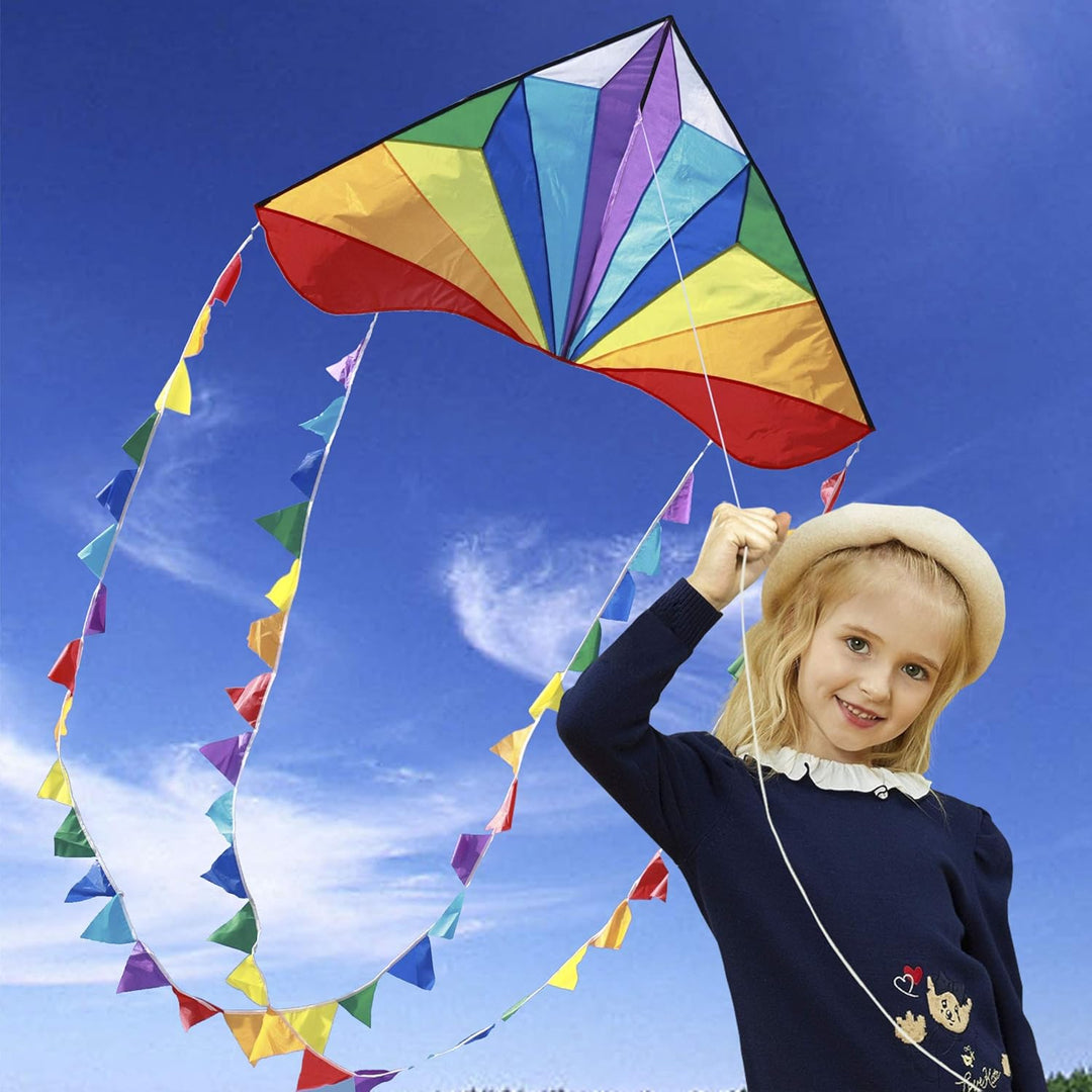 HONBO Children's Kite Large Delta Kites for Children and Adults for Beach Trip Outdoor Games, Perfec