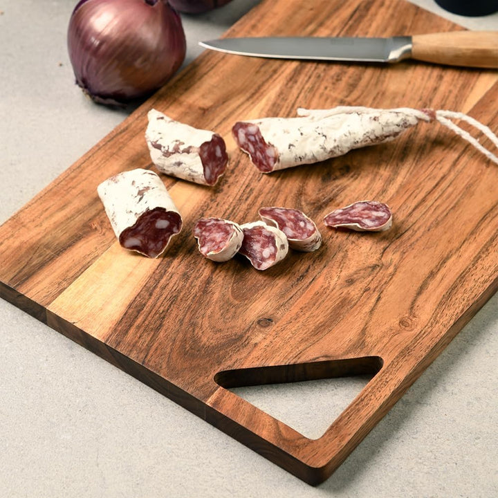 KESPER | Schneidbrett, Material: Akazienholz, Masse: 40 x 30 x 1,5cm, Farbe: Braun | 29142 40L x 30B