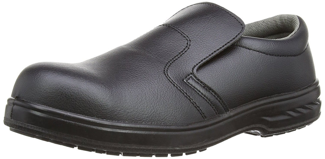 Portwest Steelite Sicherheitsslipper S2, Grösse: 46, Farbe: Schwarz, FW81BKR46 46 EU Schwarz, 46 EU