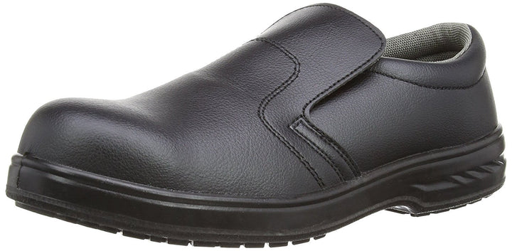 Portwest Steelite Sicherheitsslipper S2, Grösse: 47, Farbe: Schwarz, FW81BKR47 47 EU Schwarz, 47 EU