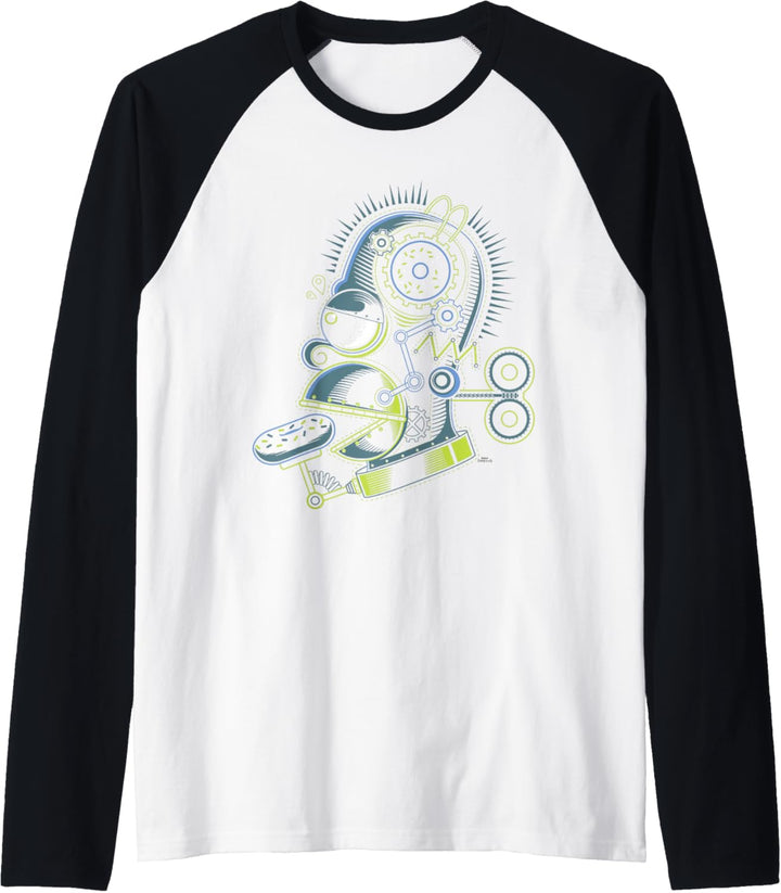 The Simpsons Homer Simpson Robot Raglan