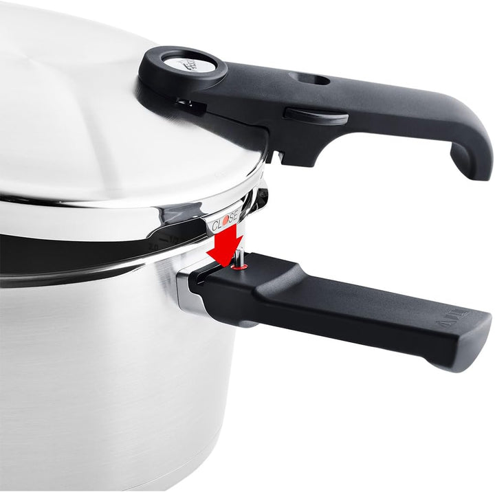 Fissler Vitavit Premium / Schnellkochtopf (3,5 L, Ø 22 cm) Edelstahl-Dampfkochtopf,4-Garstufen, inkl