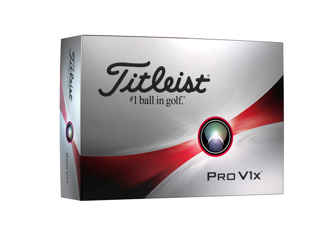 Titleist Pro V1x Golfbälle (ein Dutzend) Weiss Niedrige Zahlen, Weiss Niedrige Zahlen