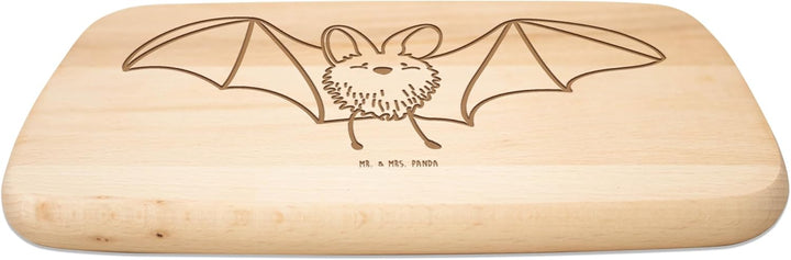 Mr. & Mrs. Panda Frühstücksbrettchen Fledermaus Flügel - Geschenk, Frühstücksbrett, schneidebrettche