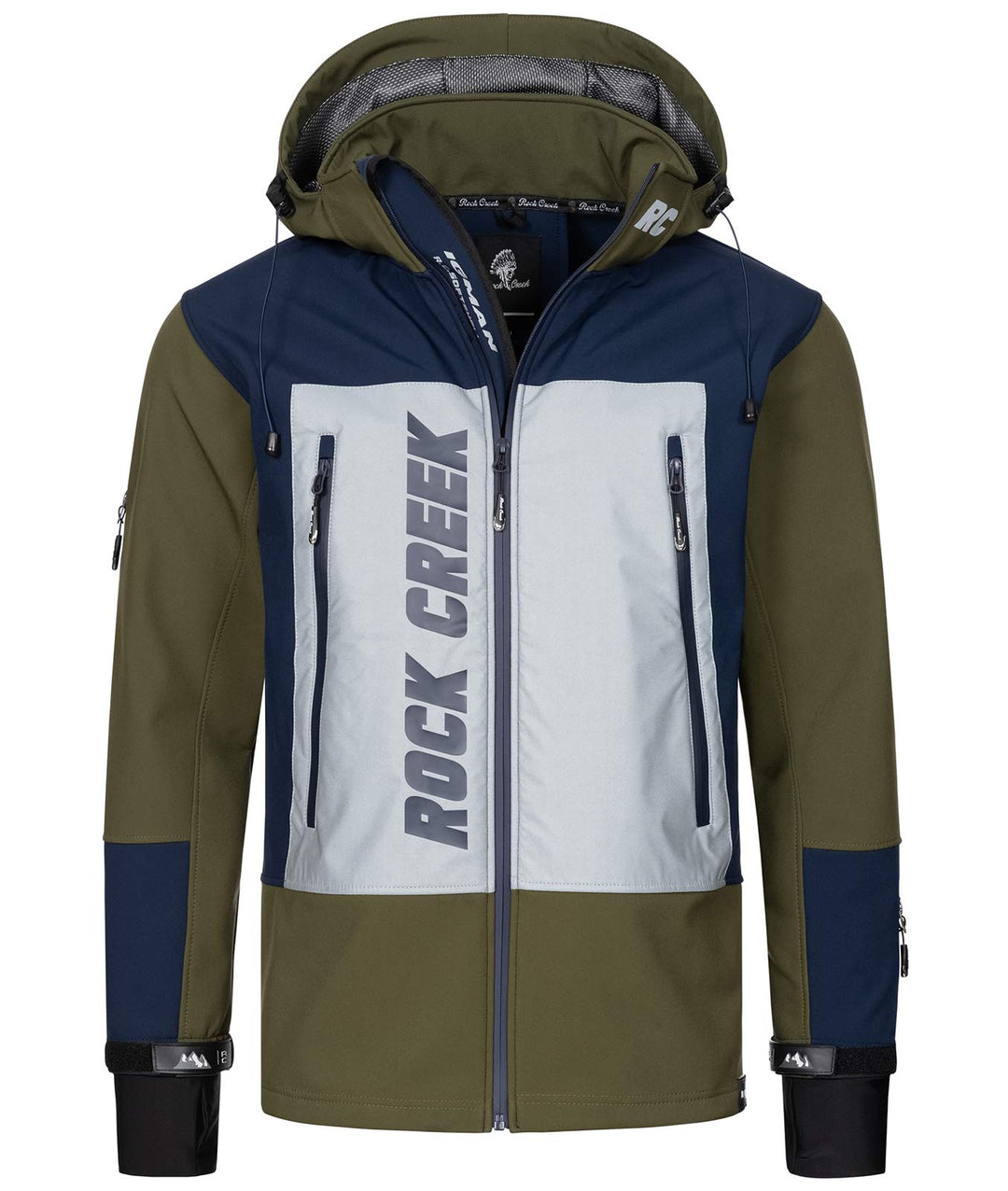 Rock Creek Herren Softshell Jacke Outdoor H-238 S Dunkelgrün, S Dunkelgrün