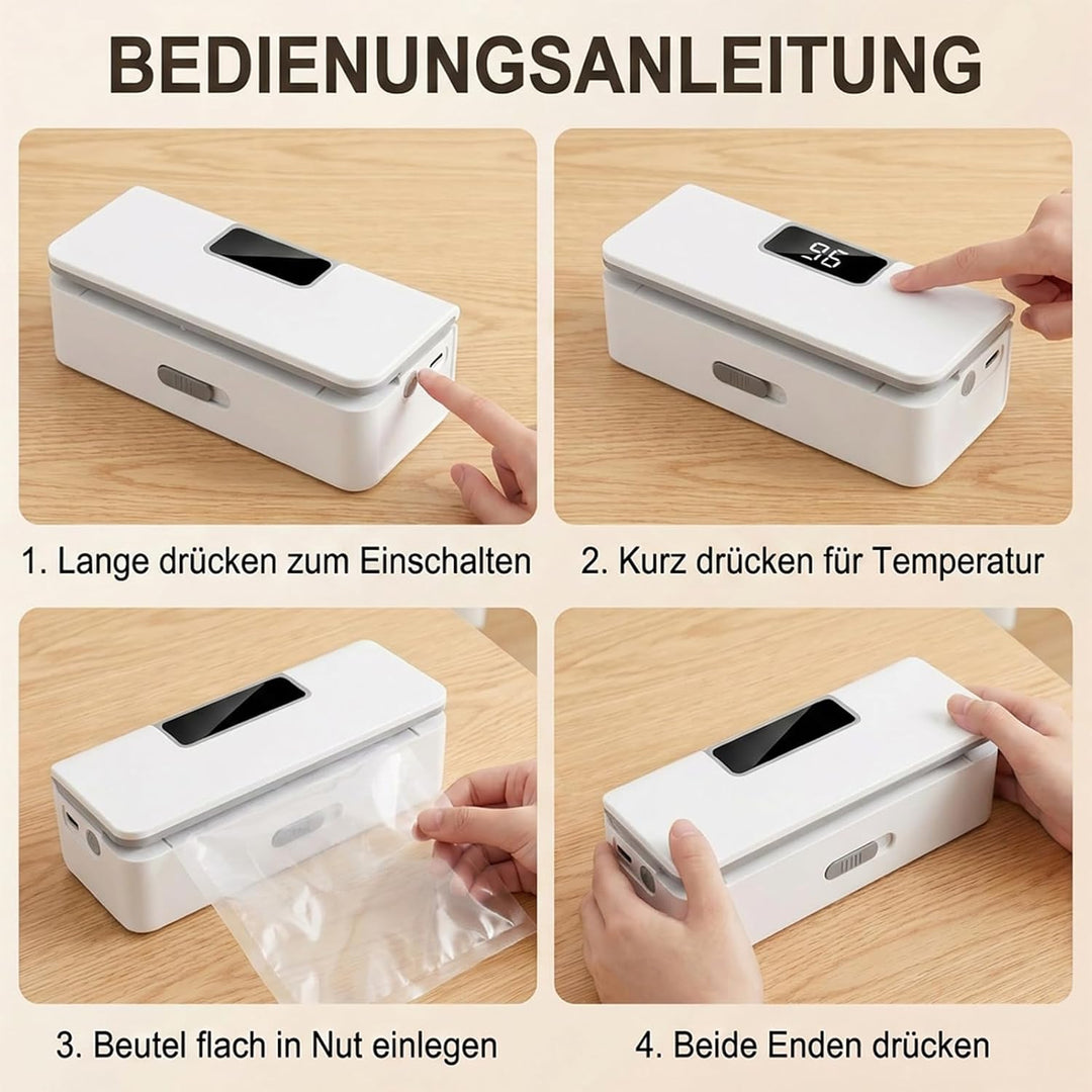 Mini Folienschweissgerät, Tüten Schweissgerät, Mini Beutelverschliesser, Tüten Versiegler, Tragbares