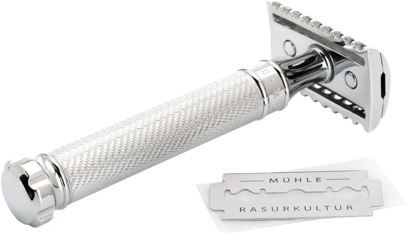 MÜHLE Traditional Rasierhobel - offener Kamm, abschraubbarem Kopf - inkl. Probeklinge Version Twist