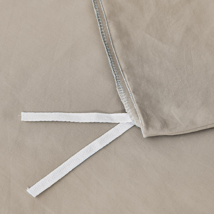 Luofanfei Beige Bettwäsche 135x200 Baumwolle Einfarbig Muster Premium Renforce Uni Bettbezug 135x200