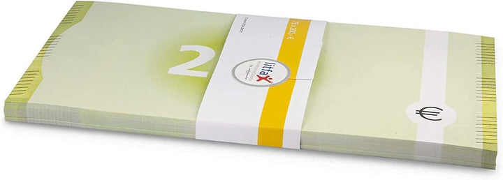 Litfax GmbH 200€ Euroschein/Euro-Geldscheine ca. 199x103 mm/banderoliert, je Pack. 75 Stück (5 PG) …